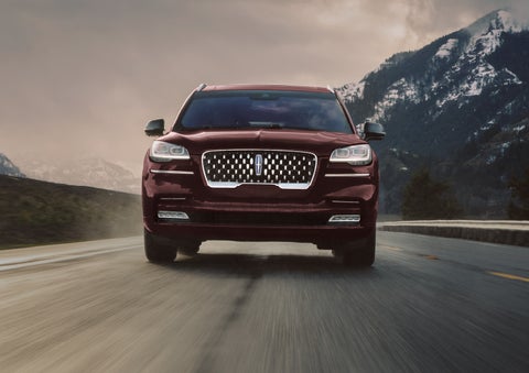 A 2024 Lincoln Aviator® SUV is shown in the Diamond Red exterior color. | Lexington Park Ford Lincoln in California MD