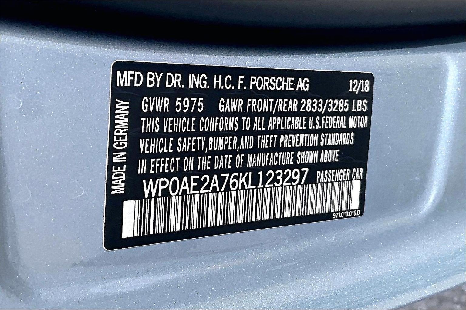 2019 Porsche Panamera 4 E-Hybrid