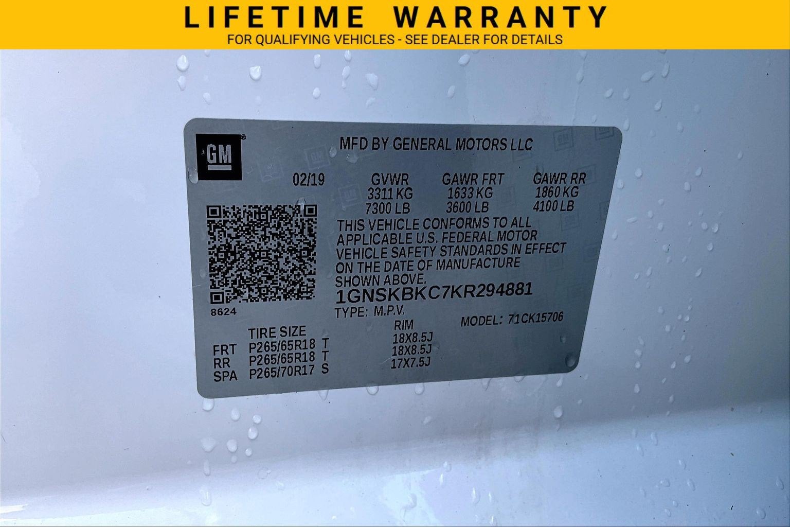 2019 Chevrolet Tahoe LT
