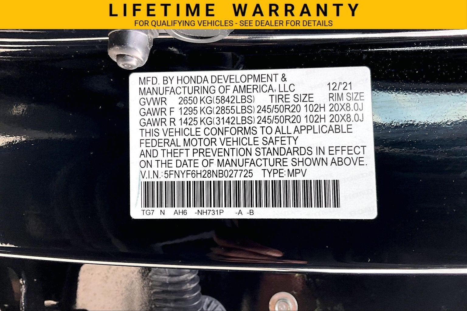 2022 Honda Pilot AWD Special Edition