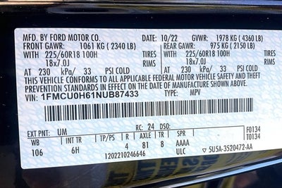 2022 Ford Escape SEL