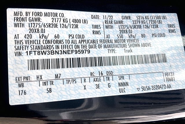 2022 Ford Super Duty F-350 SRW LARIAT