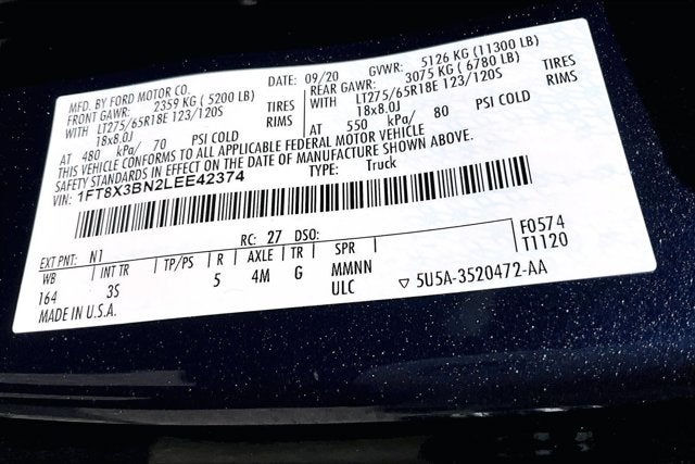 2020 Ford Super Duty F-350 SRW 4WD