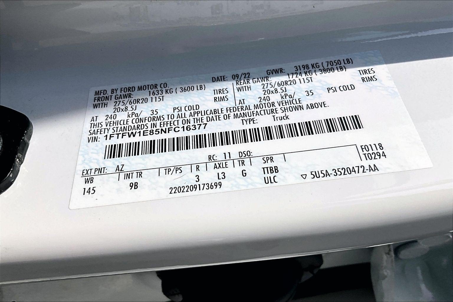 2022 Ford F-150 Platinum
