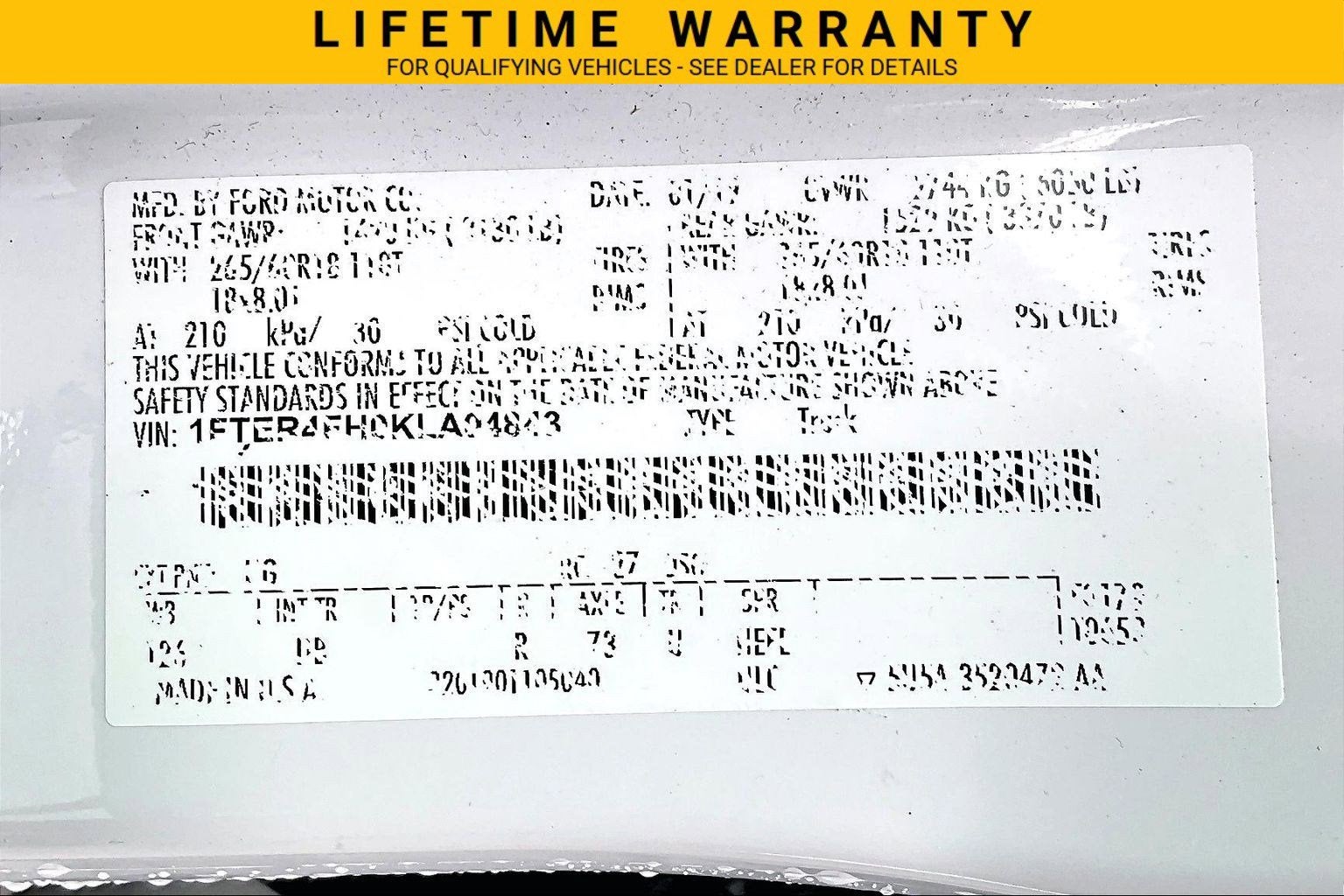 2019 Ford Ranger LARIAT