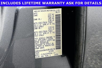 2022 Nissan Frontier Crew Cab S 4x4