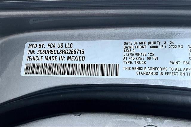 2024 RAM 2500 Big Horn Crew Cab 4x4 6'4' Box