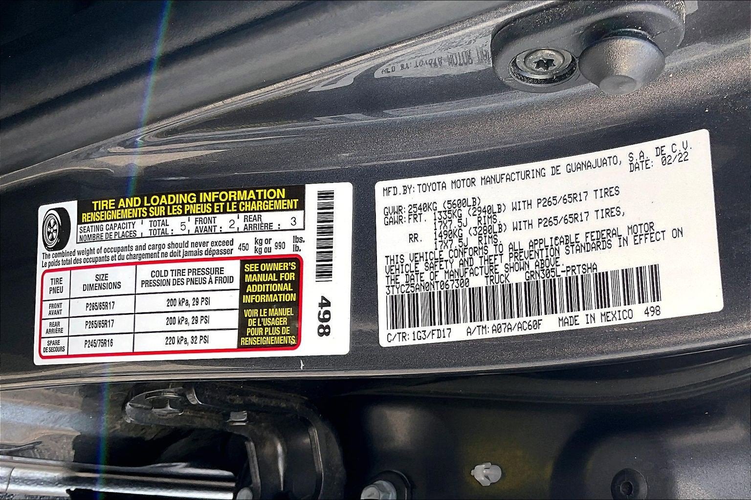 2022 Toyota Tacoma 4WD 4X4