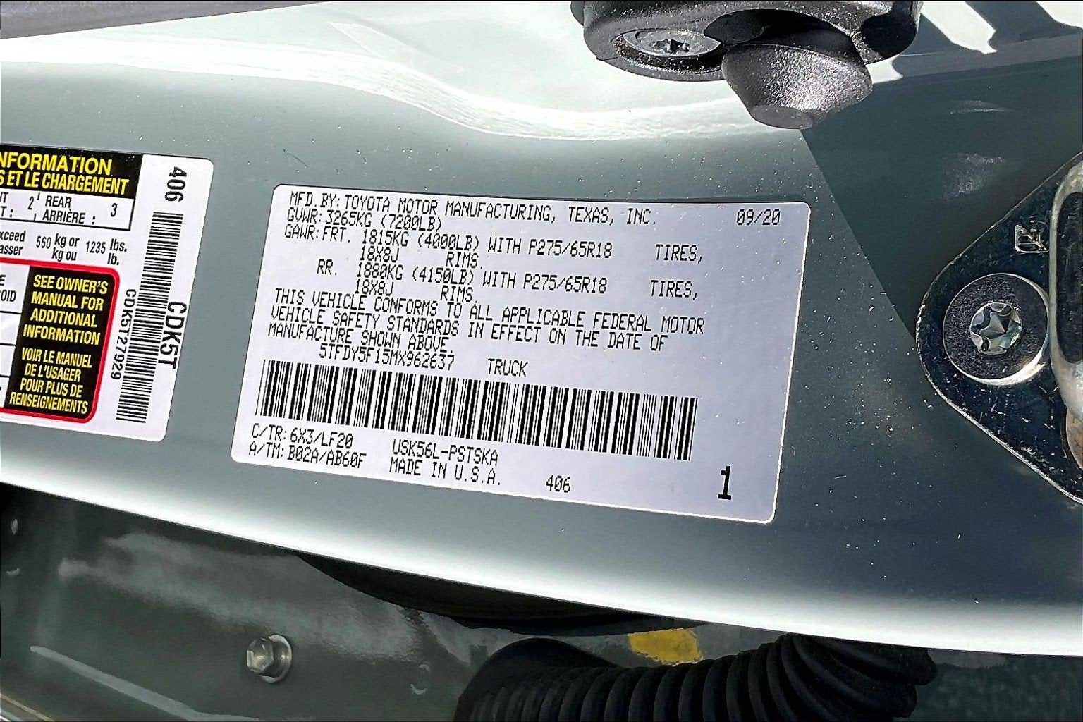 2021 Toyota Tundra 4WD 4X4