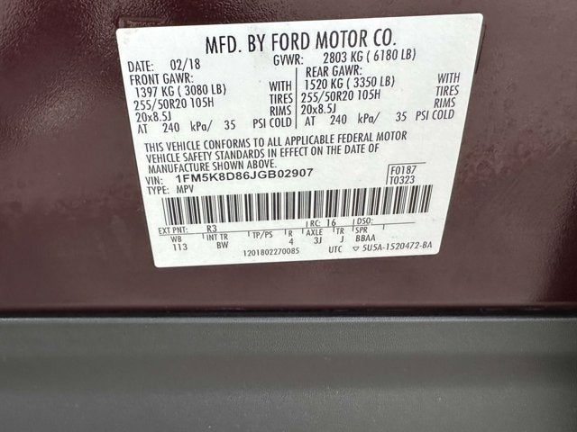 2018 Ford Explorer XLT