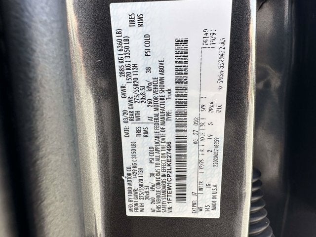 2020 Ford F-150 2WD