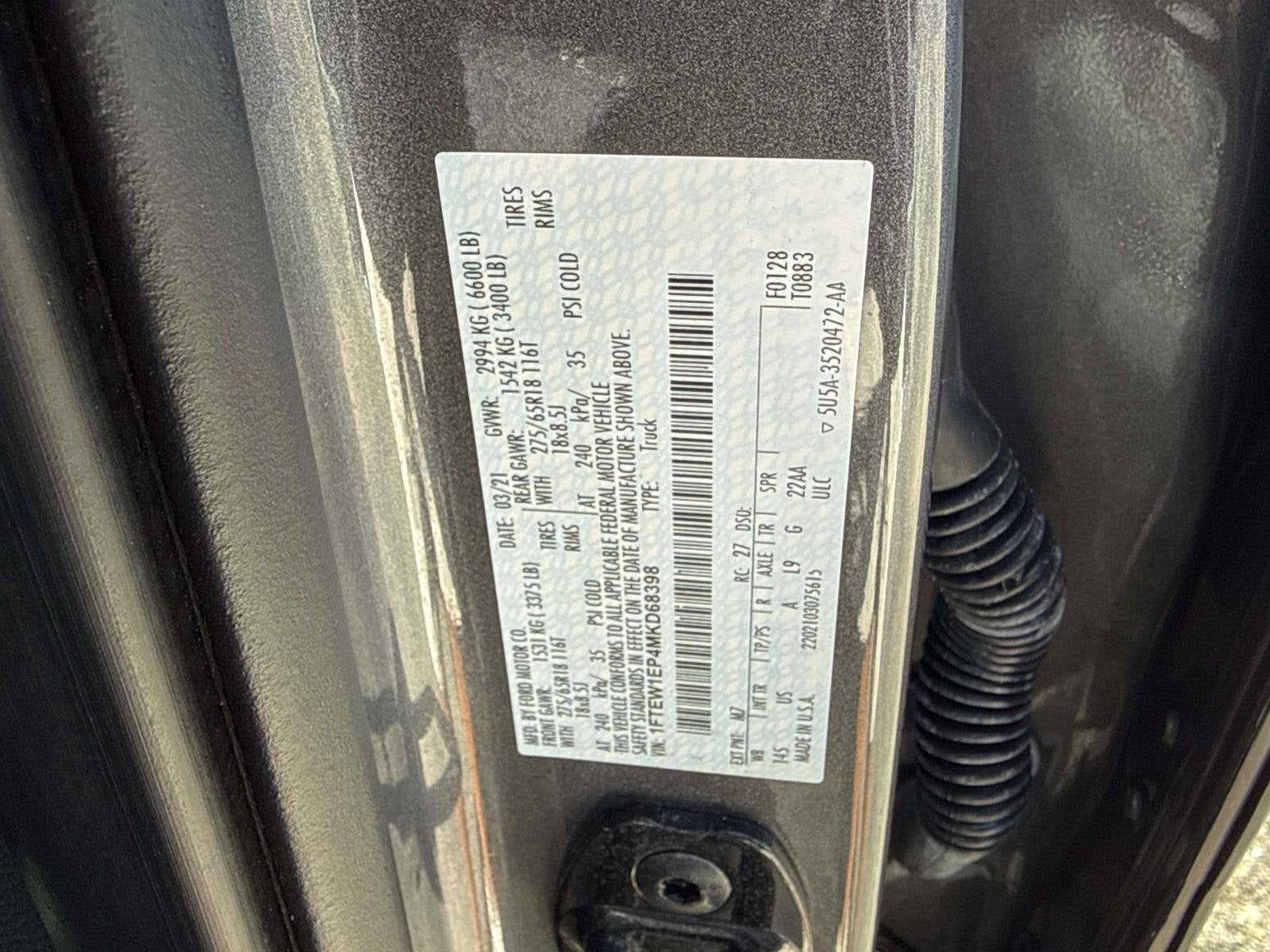 2021 Ford F-150 4WD
