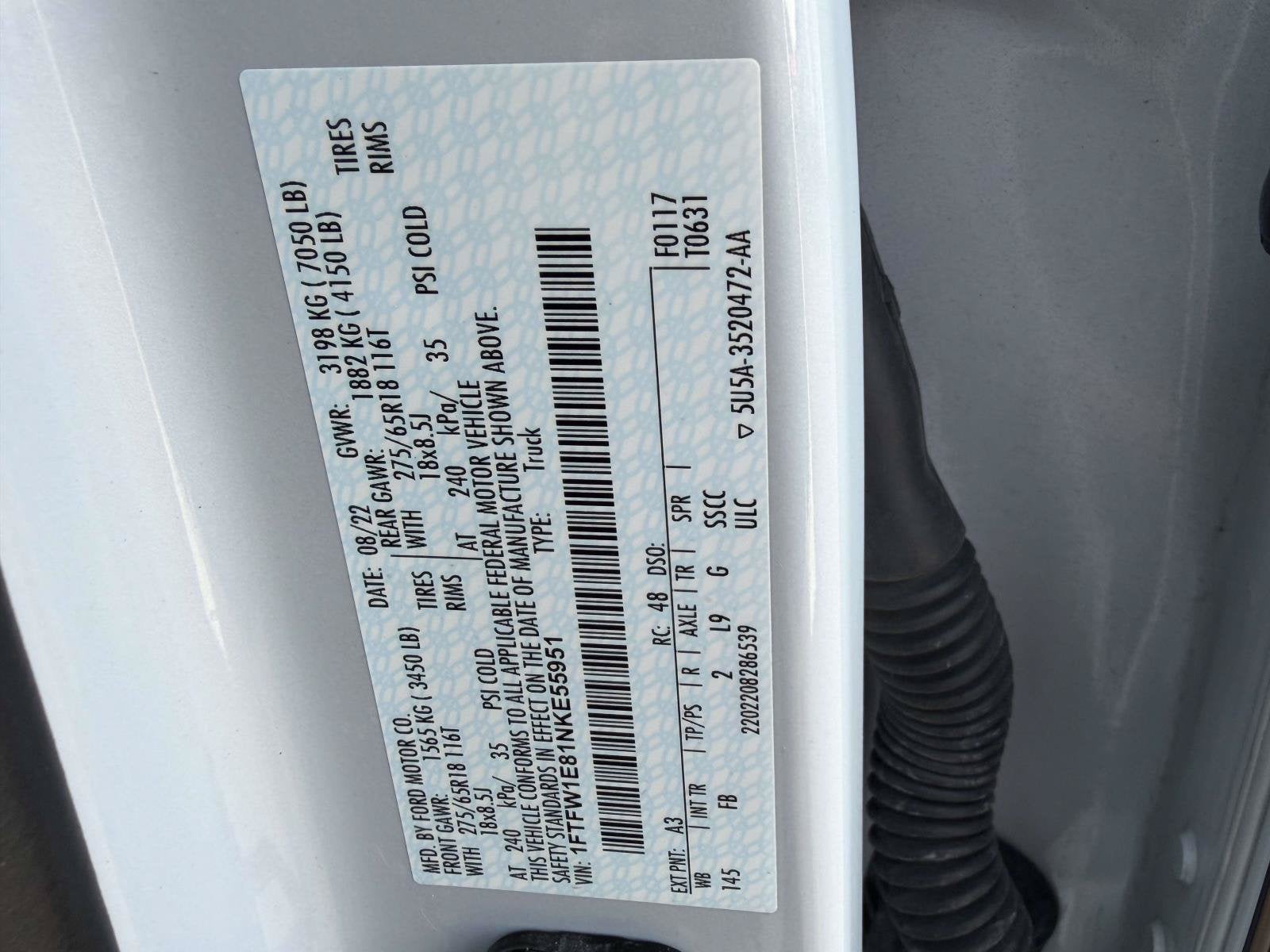 2022 Ford F-150 4WD