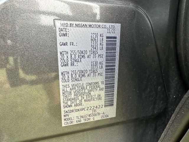 2023 Nissan Pathfinder Platinum