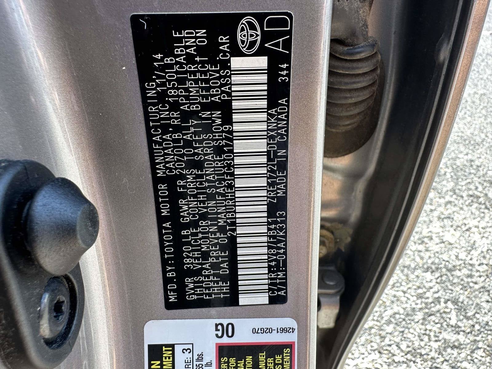 2015 Toyota Corolla Base