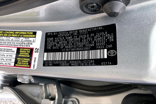2022 Toyota Camry SE