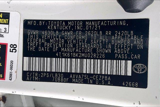 2021 Toyota CAMRY XSE