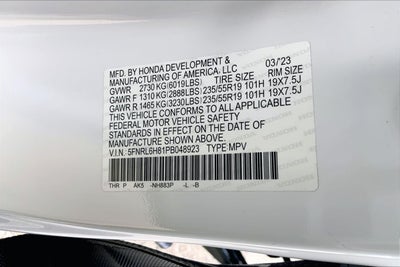 2023 Honda Odyssey Touring