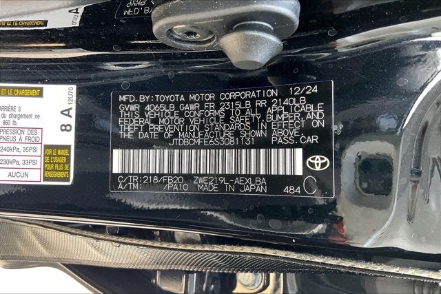 2025 Toyota Corolla Hybrid Hybrid LE