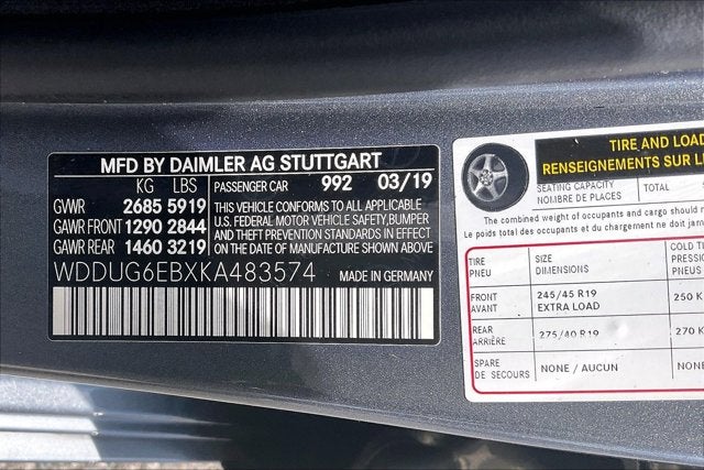 2019 Mercedes-Benz S-Class S 450