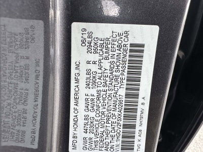 2019 Honda Accord Sedan EX-L 2.0T