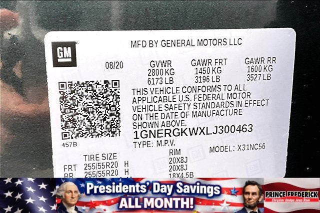 2020 Chevrolet Traverse LT Cloth