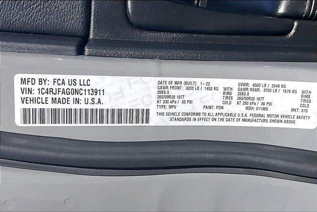 2022 Jeep Grand Cherokee WK Laredo X