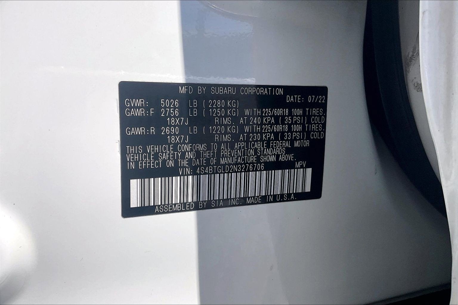 2022 Subaru Outback Onyx Edition XT