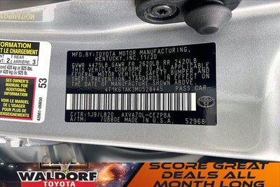 2021 Toyota Camry XSE