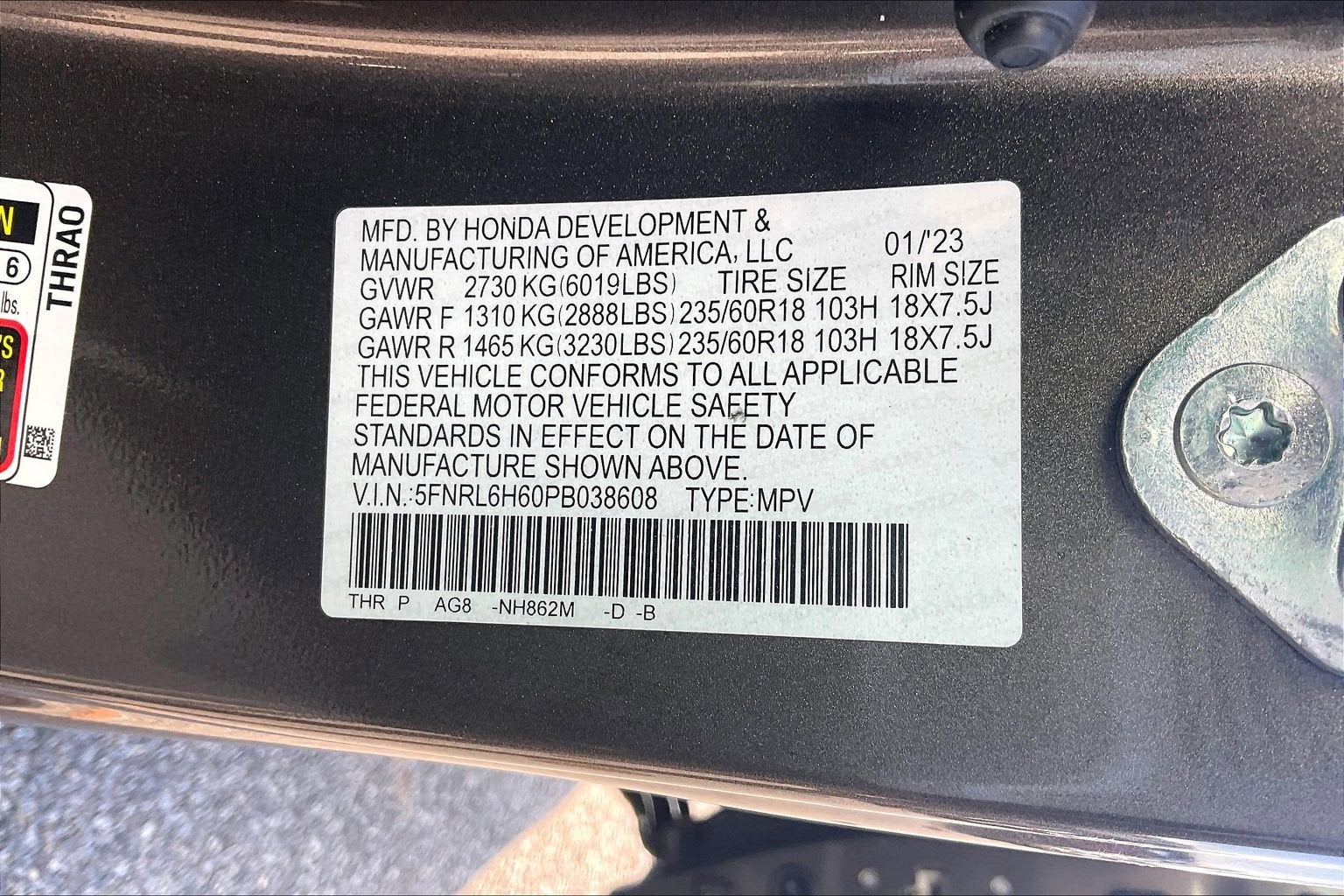 2023 Honda Odyssey EX-L