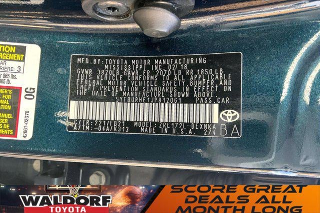 2018 Toyota Corolla LE