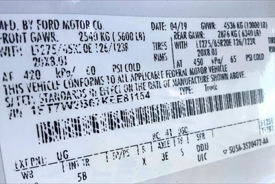 2019 Ford Super Duty F-250 SRW LARIAT