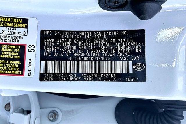 2019 Toyota Camry XSE