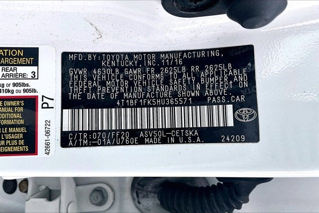 2017 Toyota Camry SE