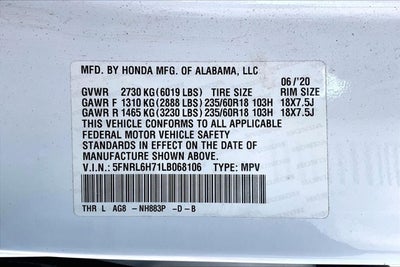 2020 Honda Odyssey EX