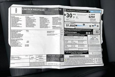 2026 Lincoln Nautilus Reserve