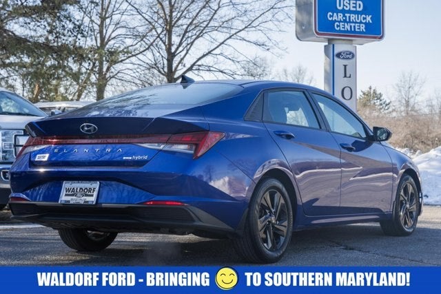 2021 Hyundai Elantra Hybrid Blue