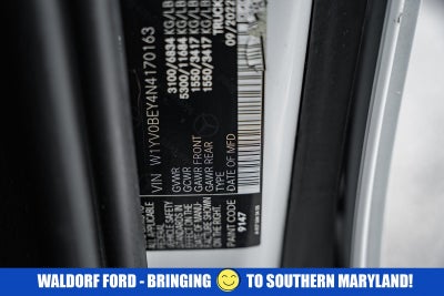 2022 Mercedes-Benz Metris Cargo Van 126 WB Cargo