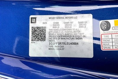 2020 Chevrolet Camaro 1SS