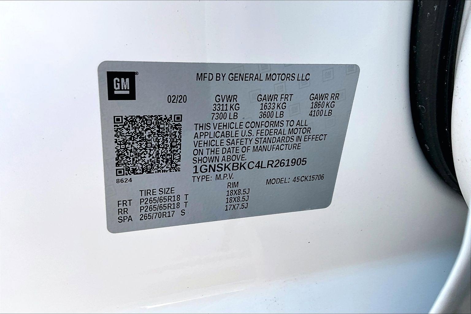 2020 Chevrolet Tahoe LT