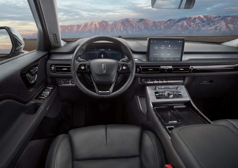 The interior of a Lincoln Aviator® SUV is shown | Lexington Park Ford Lincoln in California MD