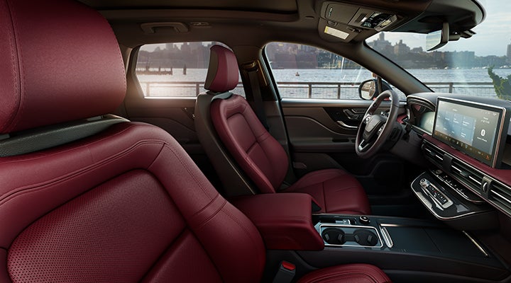 The available Perfect Position front seats in the 2024 Lincoln Corsair® SUV are shown. | Lexington Park Ford Lincoln in California MD