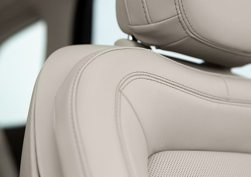Fine craftsmanship is shown through a detailed image of front-seat stitching. | Lexington Park Ford Lincoln in California MD