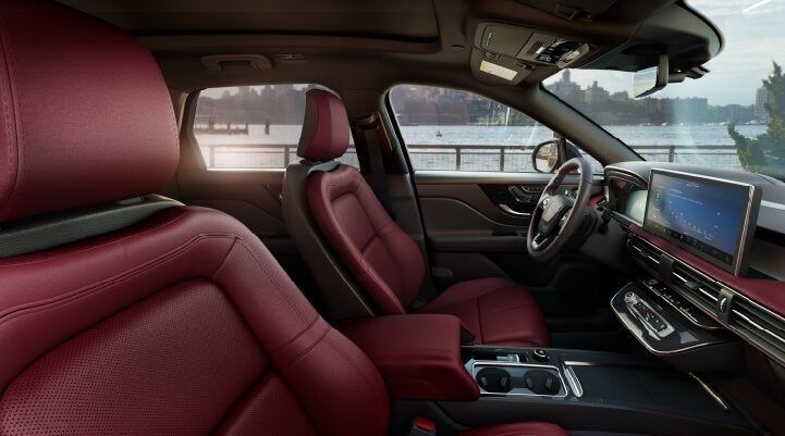 The available Perfect Position front seats in the 2025 Lincoln Corsair® SUV are shown. | Lexington Park Ford Lincoln in California MD