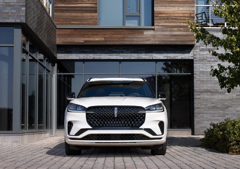 The front of a 2026 Lincoln Aviator® SUV is shown. | Lexington Park Ford Lincoln in California MD