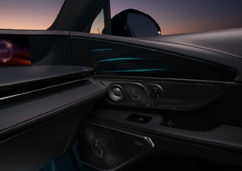 Selectable ambient lighting glows in the passenger door panel. | Lexington Park Ford Lincoln in California MD