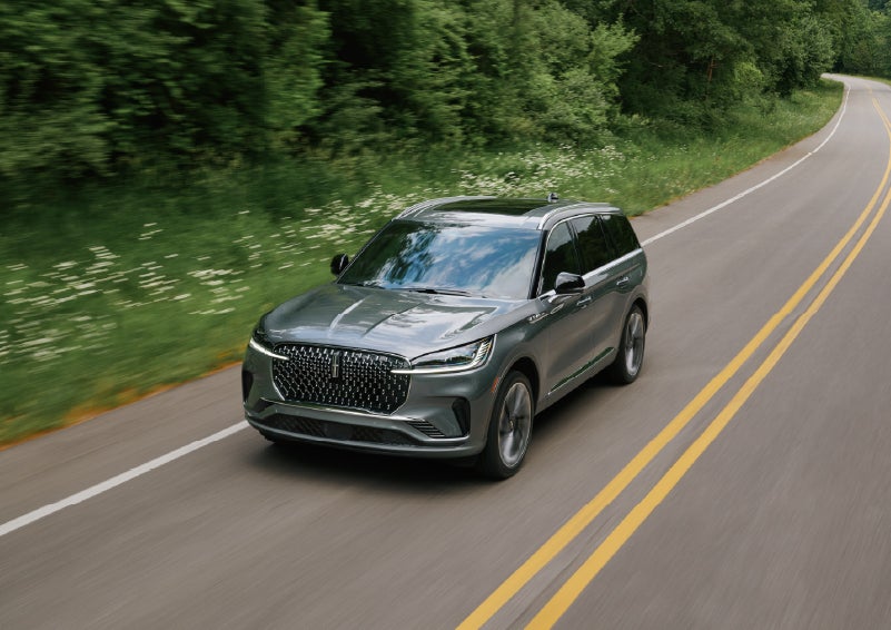 A 2027 Lincoln Aviator® SUV is being driven down a road. | Lexington Park Lincoln in California MD