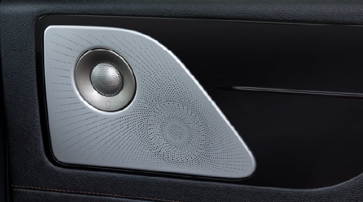 A close-up view of the available Revel® Ultima 3D Audio System. | Lexington Park Lincoln in California MD