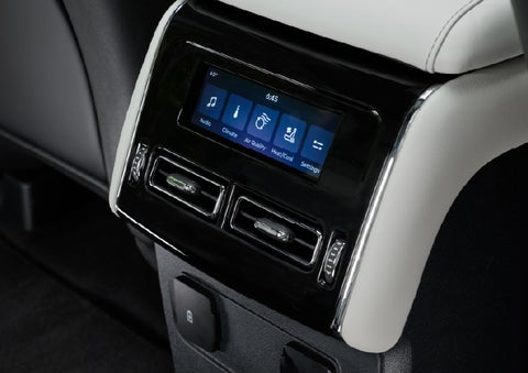 The second row touch screen displays audio and temperature control settings. | Lexington Park Lincoln in California MD